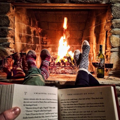 Harry Potter by the Fire
