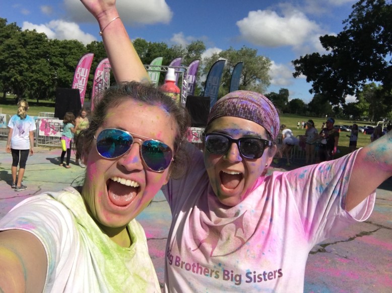 Laura and Alyssa Color Run